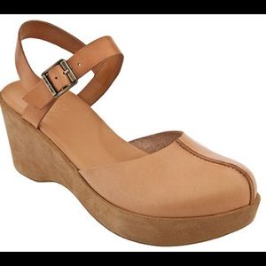 Kork- Ease Verna Tan Wedge Sandals Sz 10